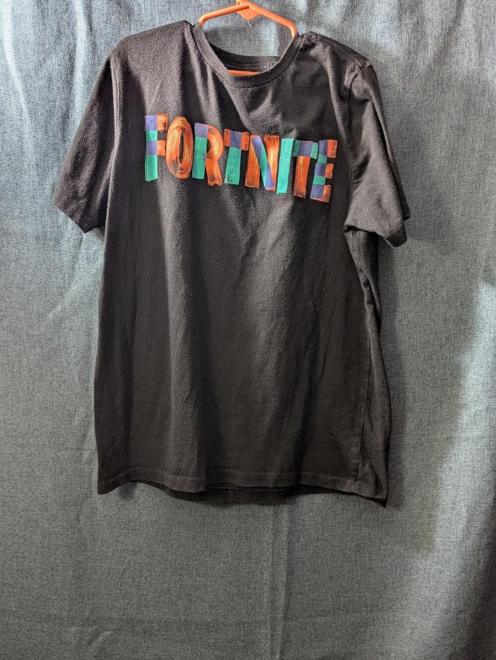 Set Of 2 Fortnite Boys T-Shirts Size L (10-12) Black Graphic Tees Gamer Shirts - Picture 2 of 16